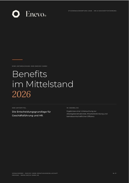 Titelseite der Studienauswertung Benefits im Mittelstand 2026.